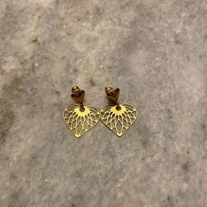 3/$15 Gold Heart Earrings